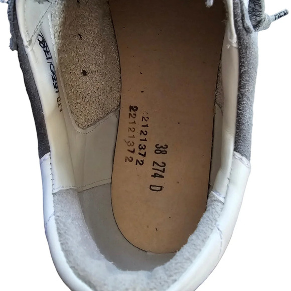 Golden Goose Superstar Size 38 Nordstrom Private Edition Gray Suede Pink Glitter - Picture 9 of 9